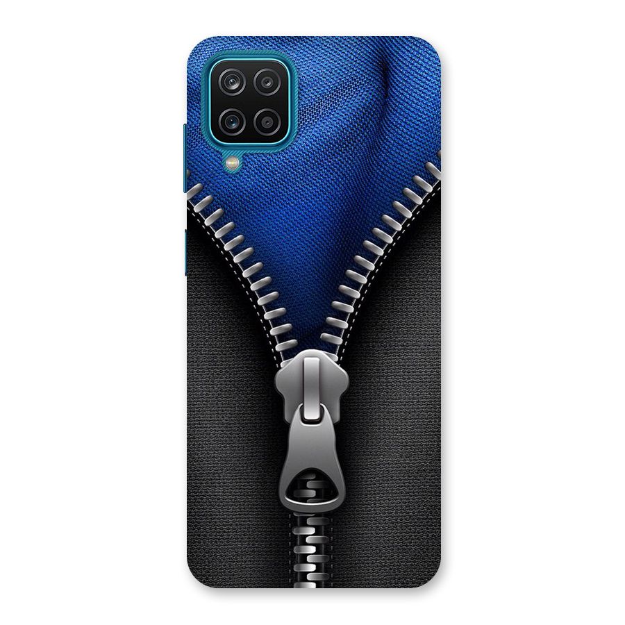 Blue Zipper Back Case for Galaxy M12