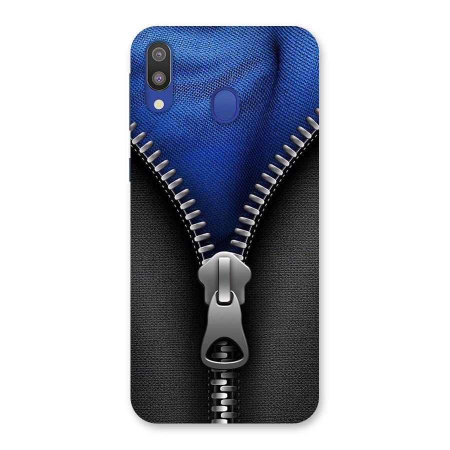 Blue Zipper Back Case for Galaxy M20