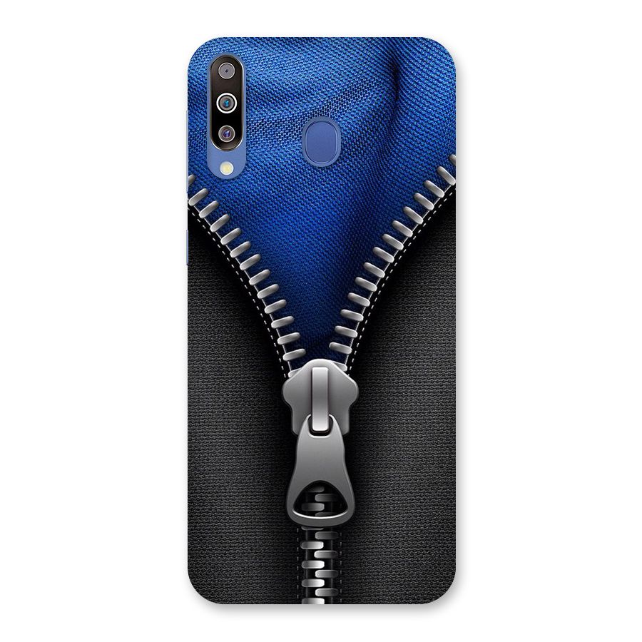 Blue Zipper Back Case for Galaxy M30