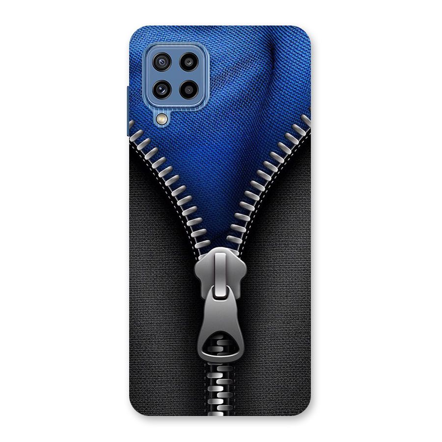 Blue Zipper Back Case for Galaxy M32