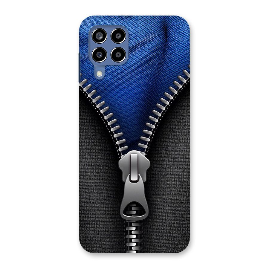 Blue Zipper Back Case for Galaxy M53 5G