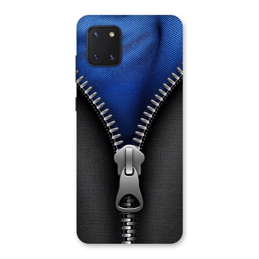 Blue Zipper Back Case for Galaxy Note 10 Lite