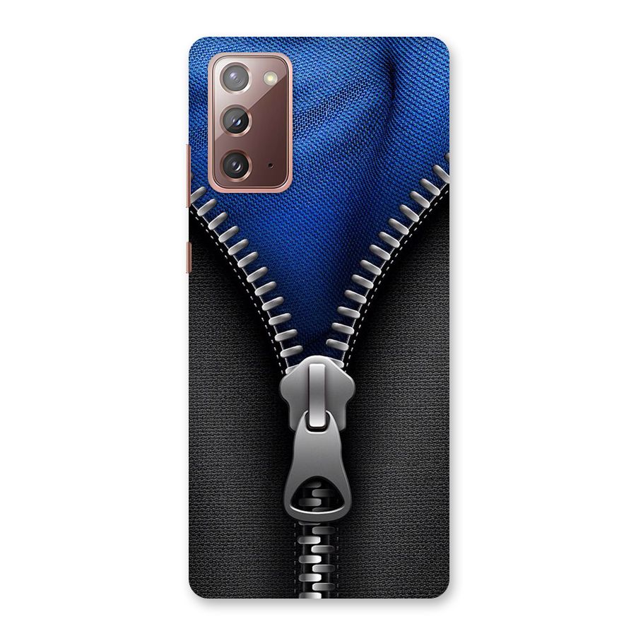 Blue Zipper Back Case for Galaxy Note 20