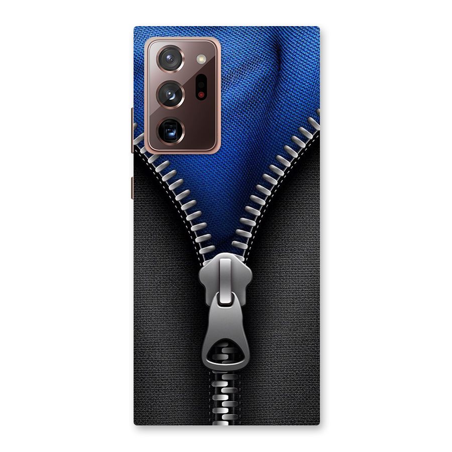 Blue Zipper Back Case for Galaxy Note 20 Ultra