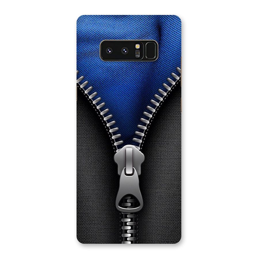 Blue Zipper Back Case for Galaxy Note 8