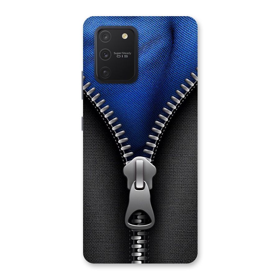 Blue Zipper Back Case for Galaxy S10 Lite