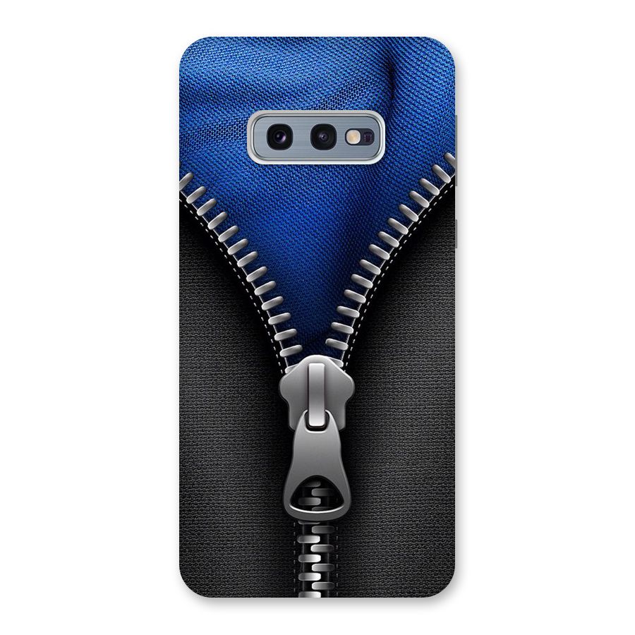Blue Zipper Back Case for Galaxy S10e