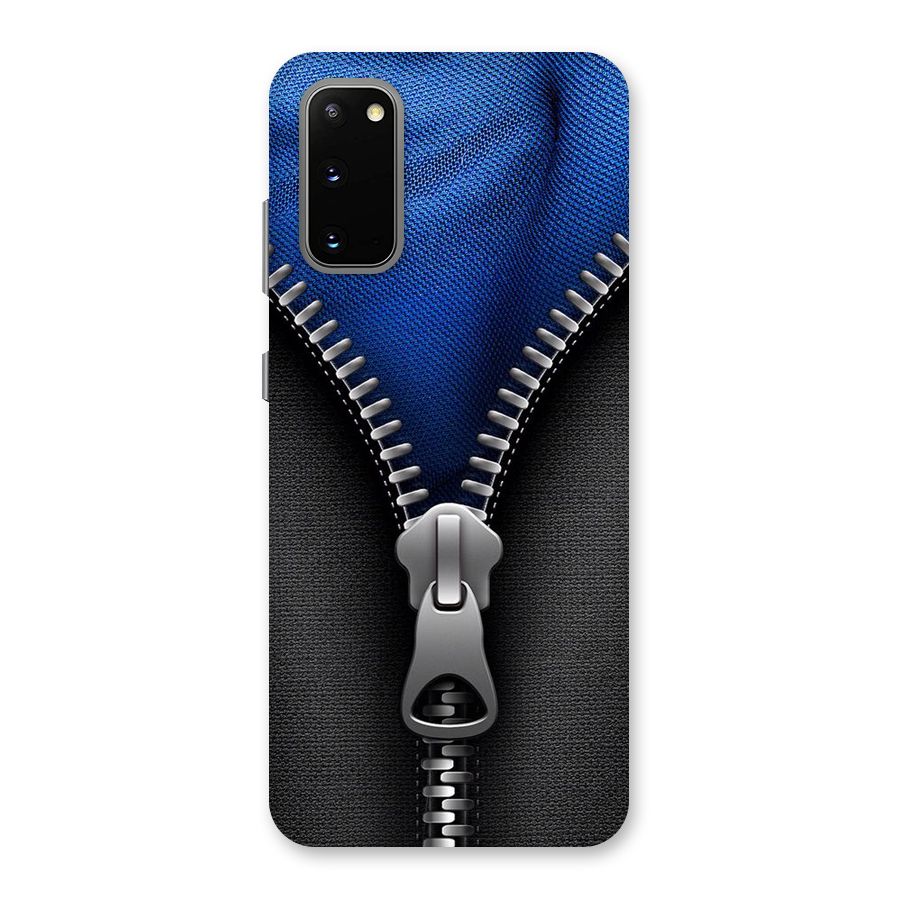 Blue Zipper Back Case for Galaxy S20