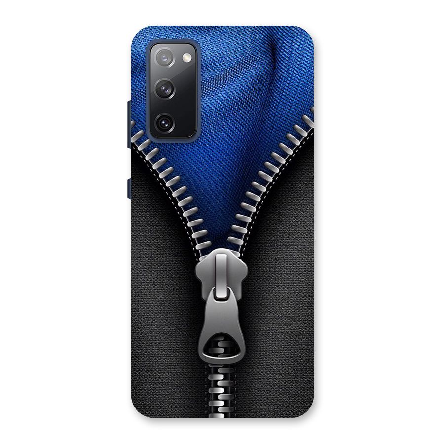 Blue Zipper Back Case for Galaxy S20 FE