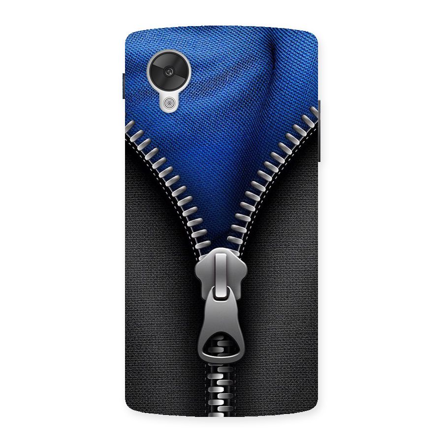 Blue Zipper Back Case for Google Nexsus 5