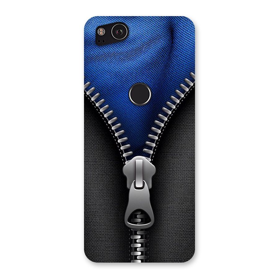 Blue Zipper Back Case for Google Pixel 2