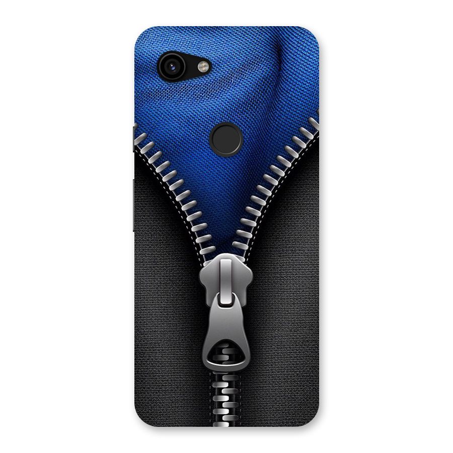 Blue Zipper Back Case for Google Pixel 3a