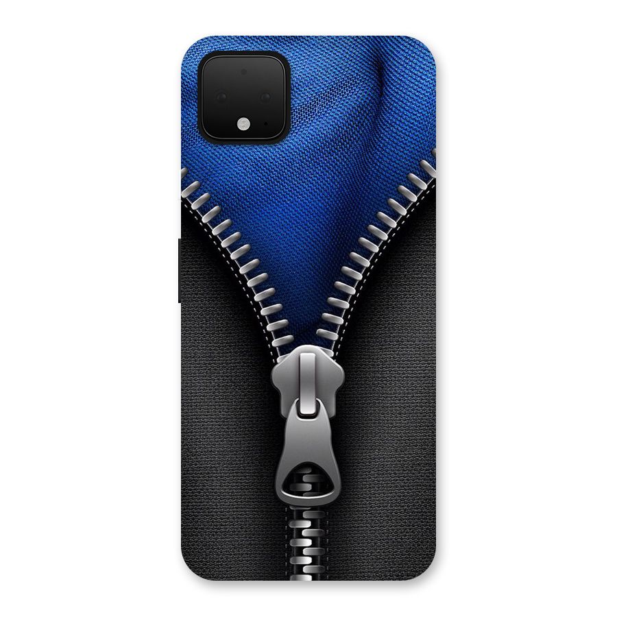 Blue Zipper Back Case for Google Pixel 4 XL