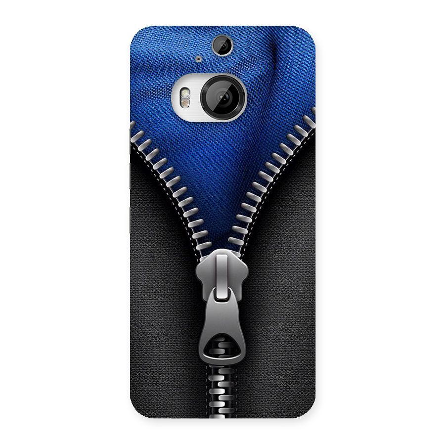 Blue Zipper Back Case for HTC One M9 Plus