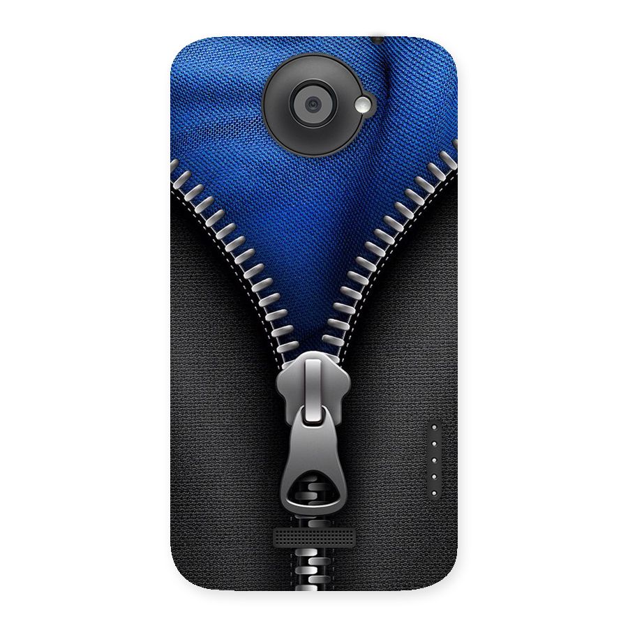Blue Zipper Back Case for HTC One X