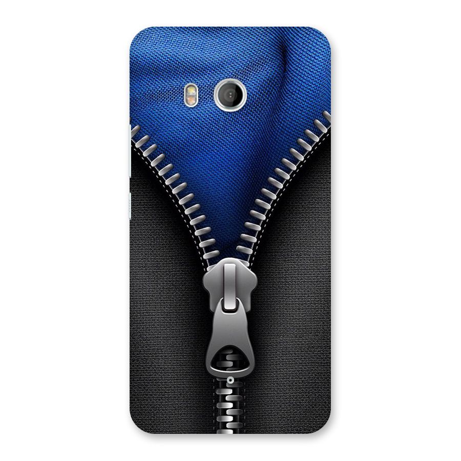 Blue Zipper Back Case for HTC U11
