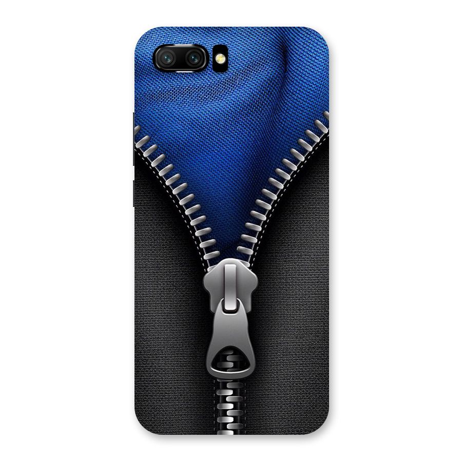 Blue Zipper Back Case for Honor 10