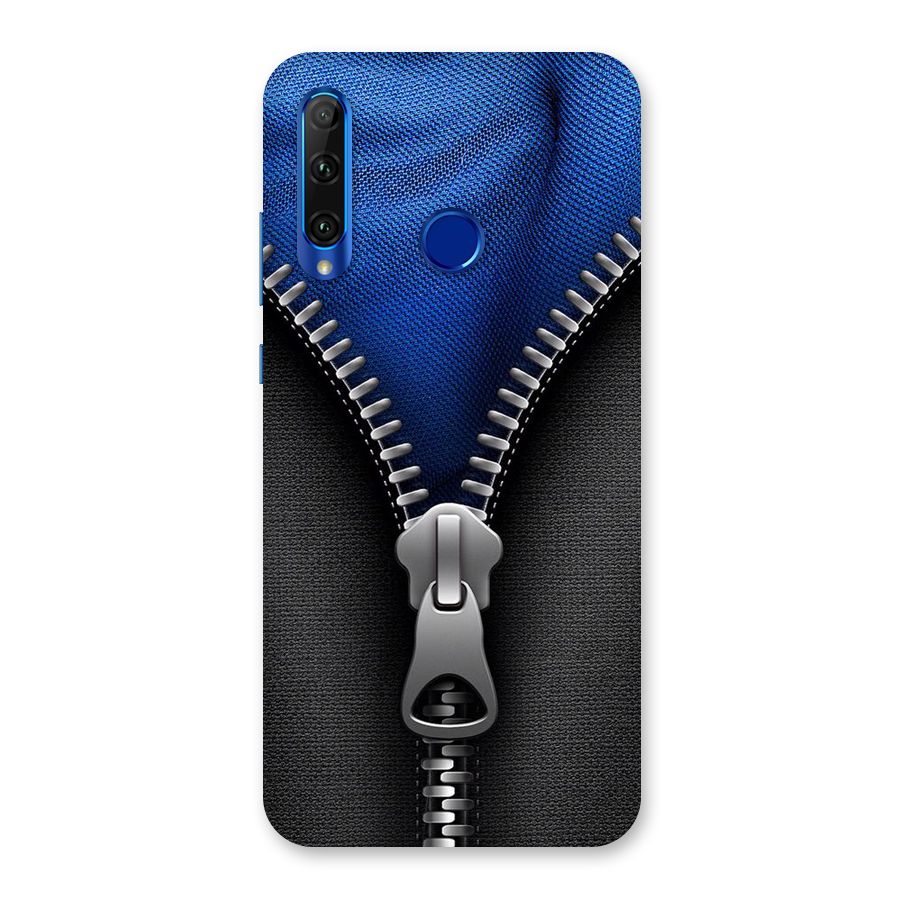 Blue Zipper Back Case for Honor 20i