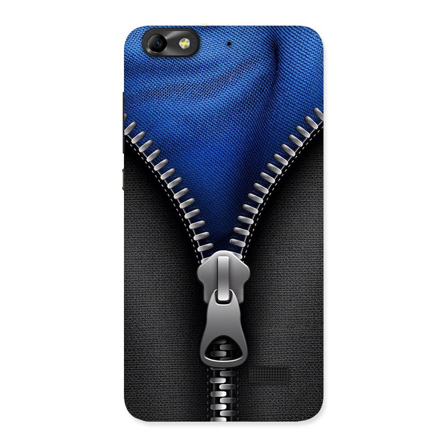 Blue Zipper Back Case for Honor 4C