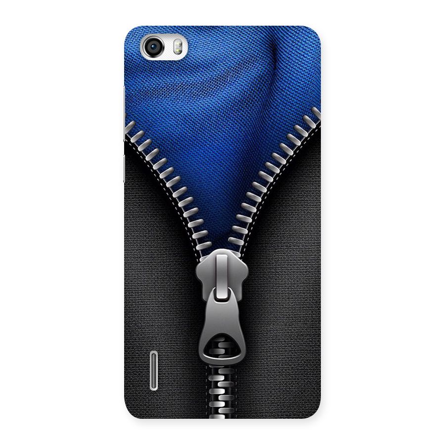 Blue Zipper Back Case for Honor 6