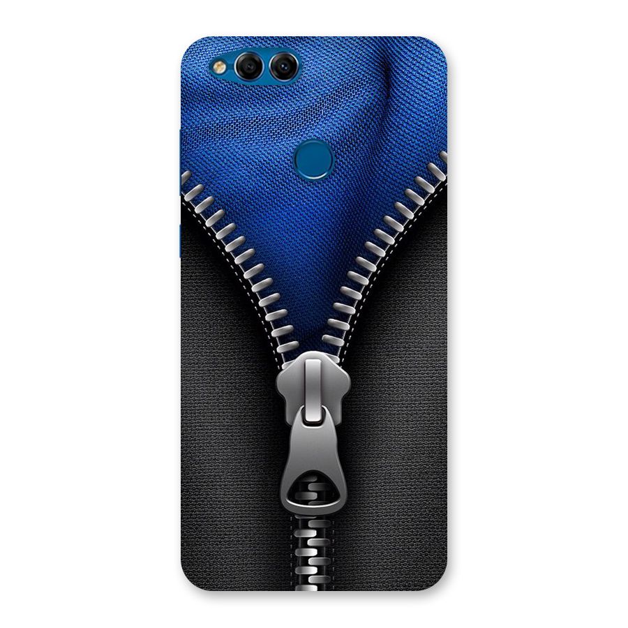 Blue Zipper Back Case for Honor 7X