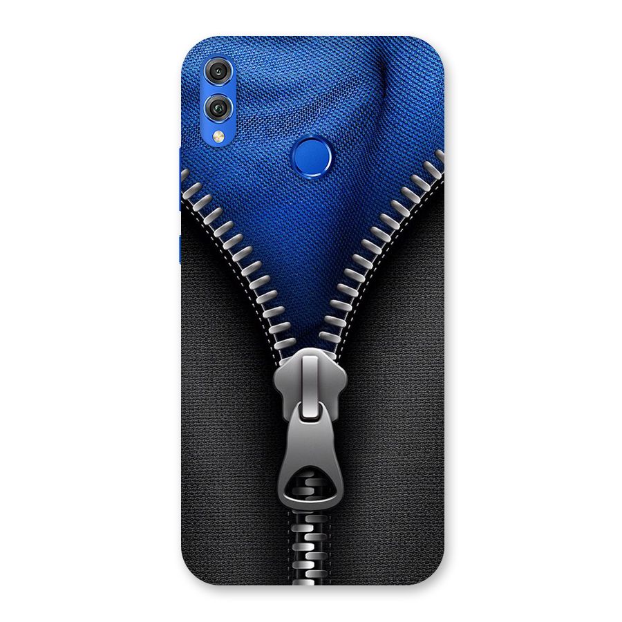 Blue Zipper Back Case for Honor 8X