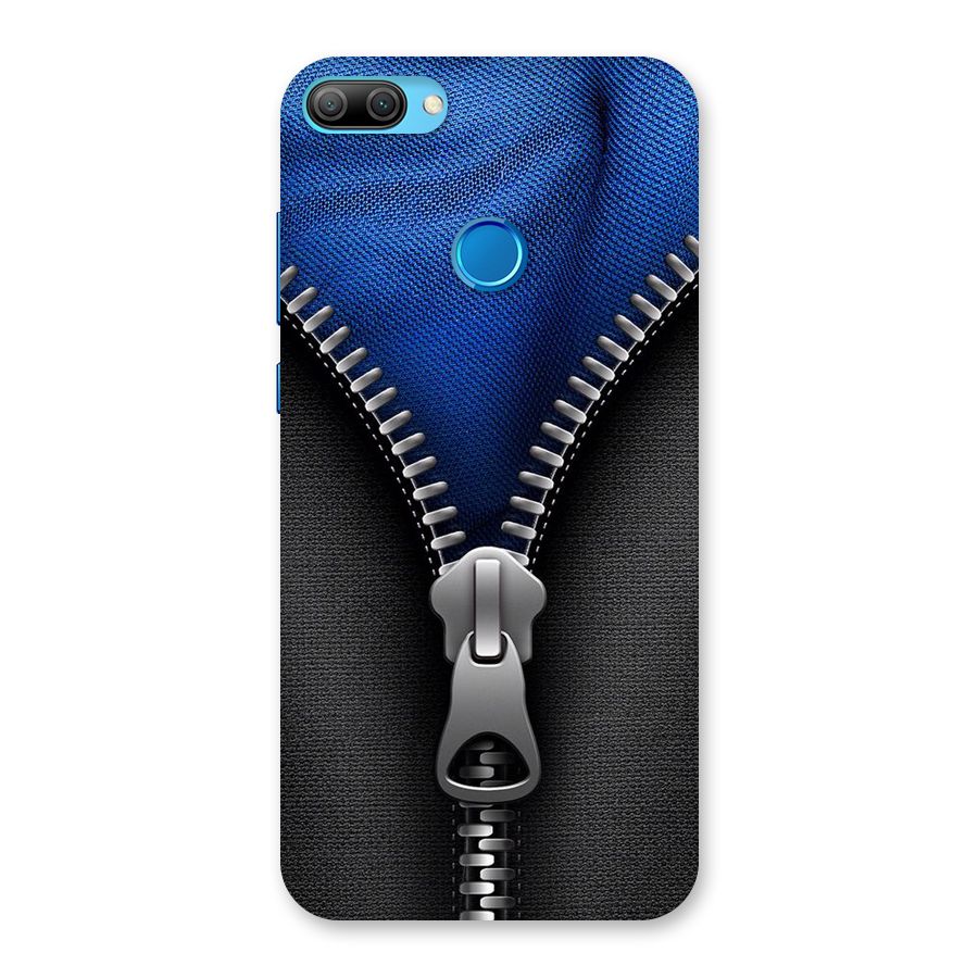 Blue Zipper Back Case for Honor 9N