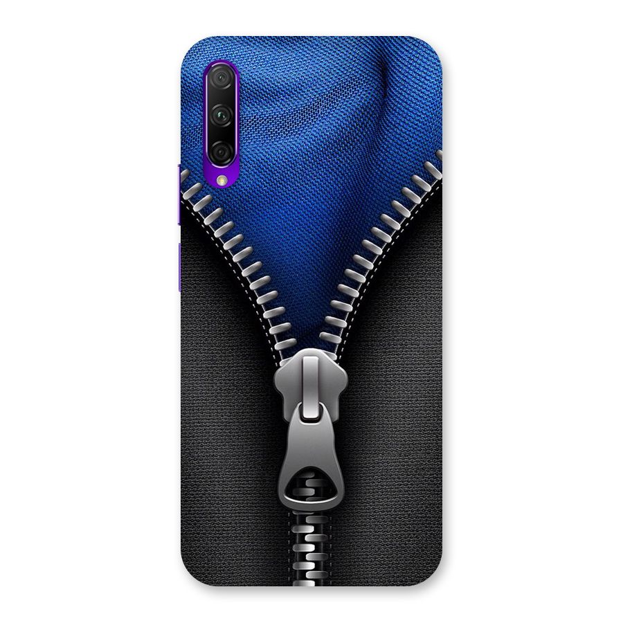 Blue Zipper Back Case for Honor 9X Pro
