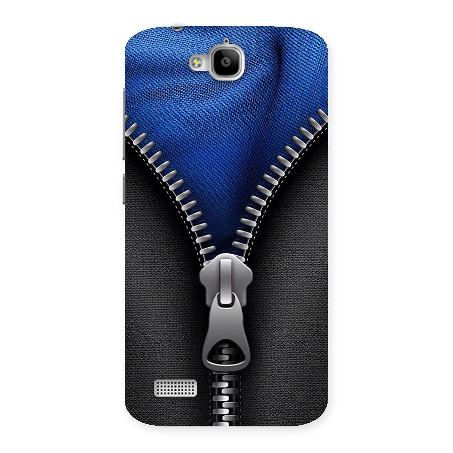 Blue Zipper Back Case for Honor Holly