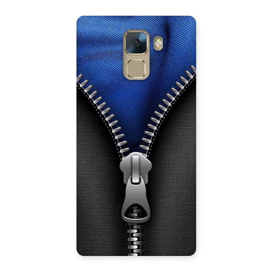Blue Zipper Back Case for Huawei Honor 7