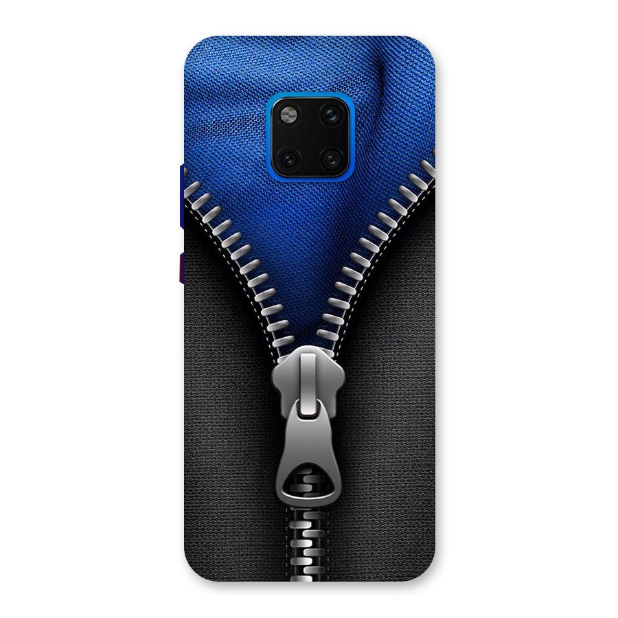 Blue Zipper Back Case for Huawei Mate 20 Pro