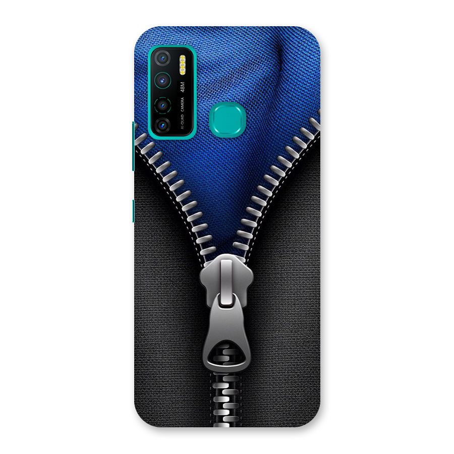 Blue Zipper Back Case for Infinix Hot 9 Pro