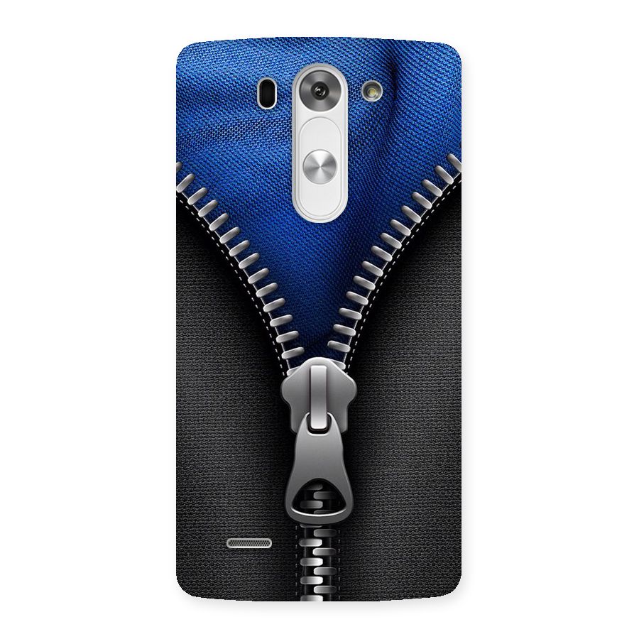 Blue Zipper Back Case for LG G3 Beat