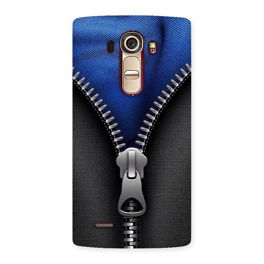 Blue Zipper Back Case for LG G4