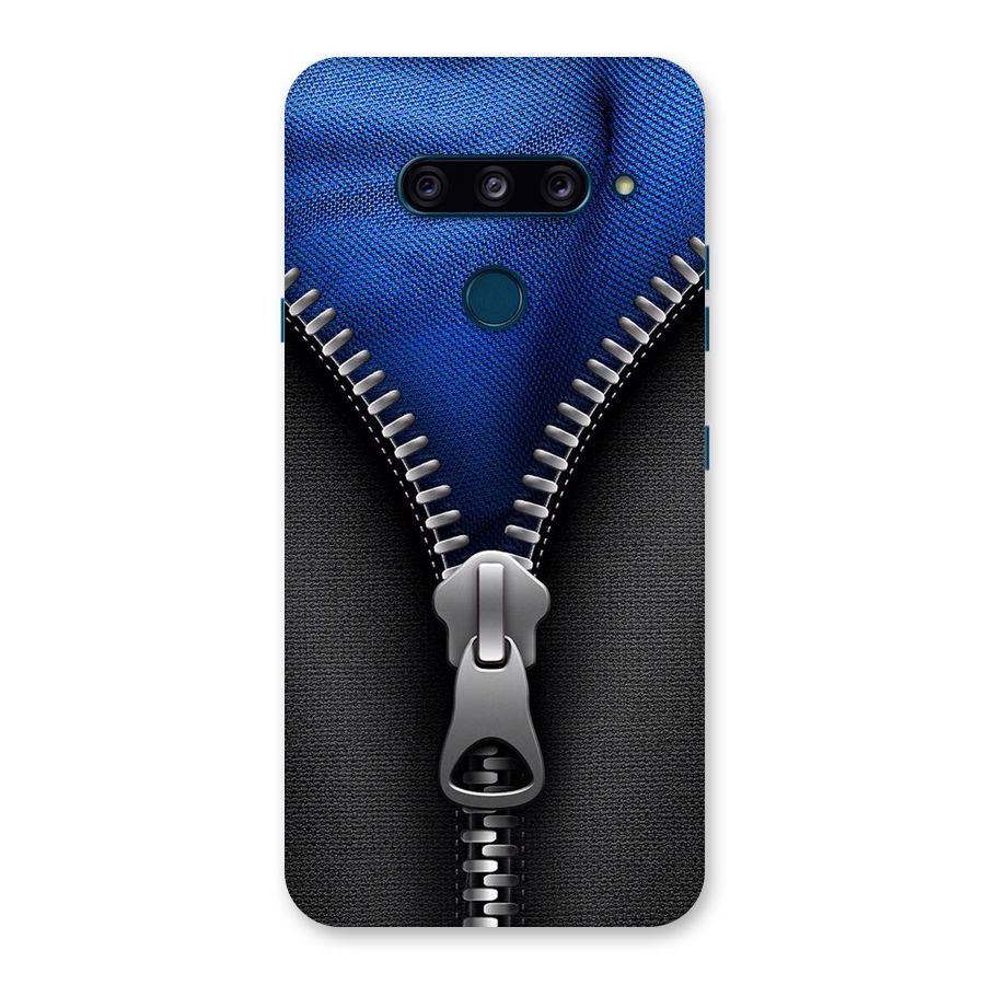 Blue Zipper Back Case for LG  V40 ThinQ