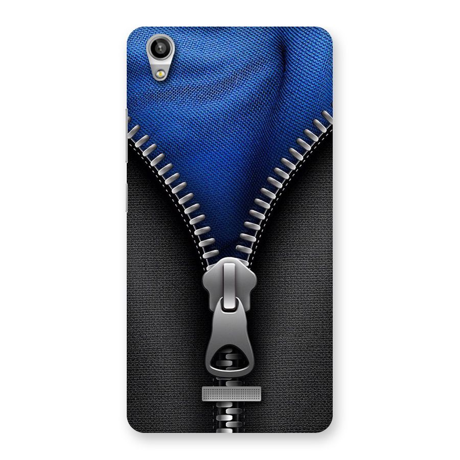 Blue Zipper Back Case for Lava-Pixel-V1