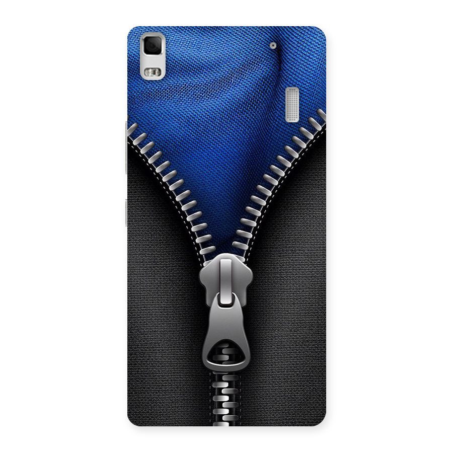 Blue Zipper Back Case for Lenovo K3 Note