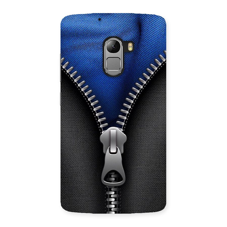 Blue Zipper Back Case for Lenovo K4 Note
