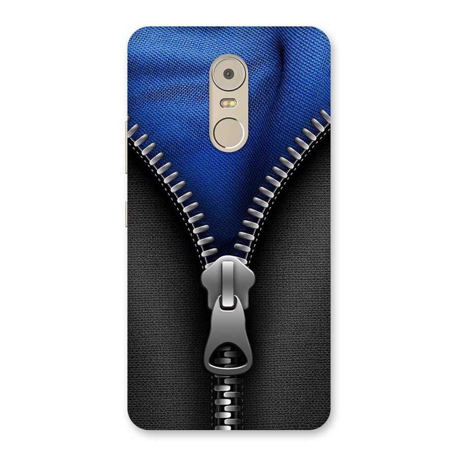 Blue Zipper Back Case for Lenovo K6 Note