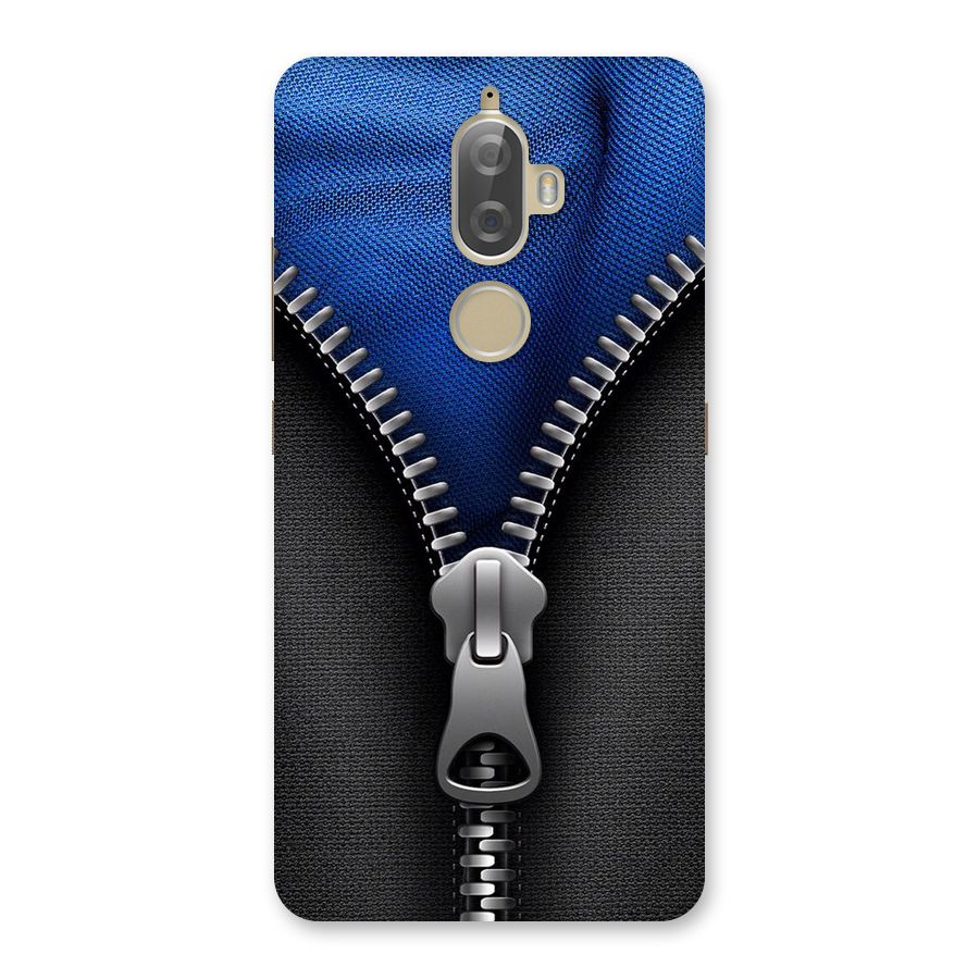 Blue Zipper Back Case for Lenovo K8 Plus