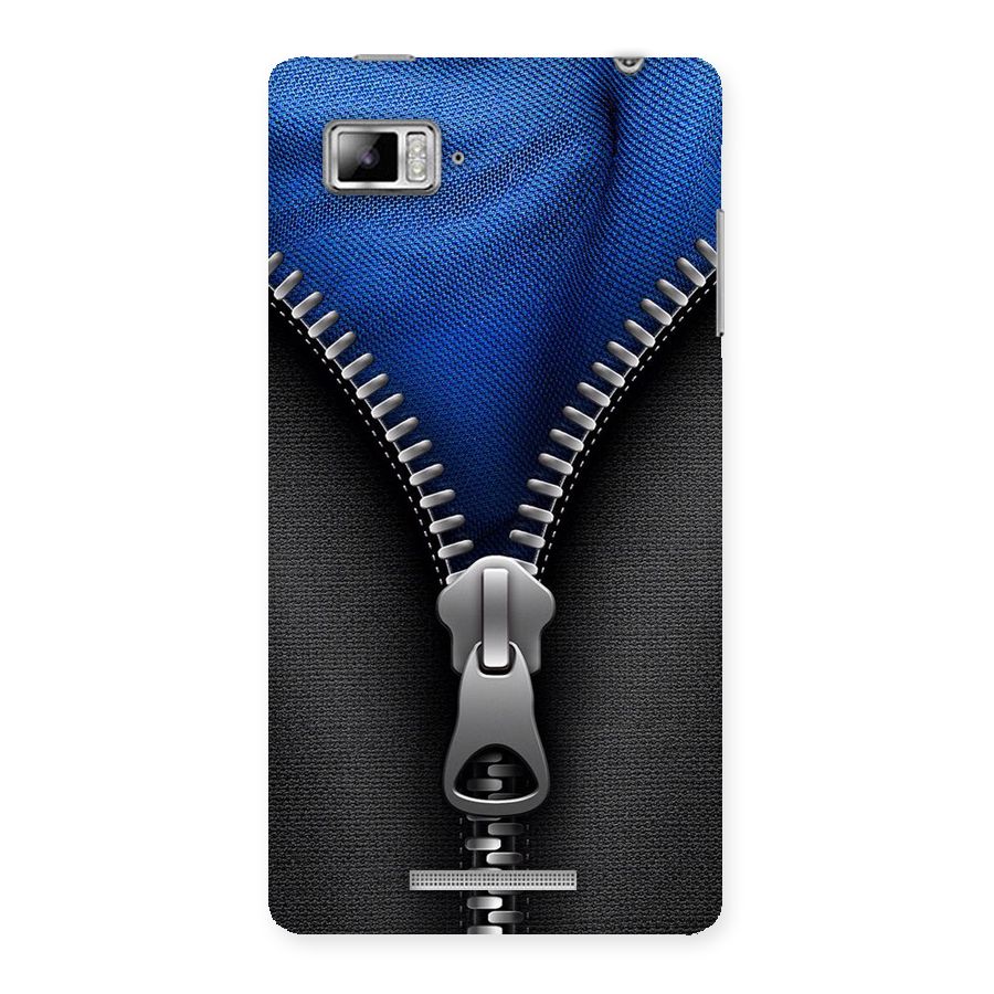 Blue Zipper Back Case for Lenovo Vibe Z K910