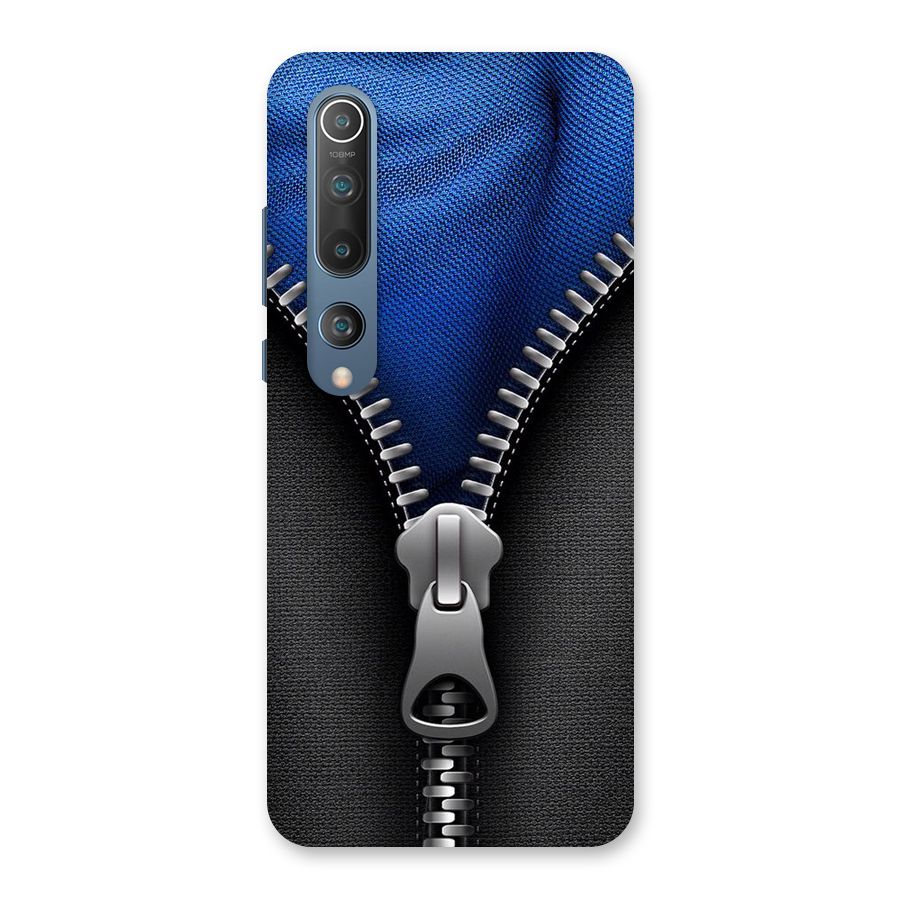 Blue Zipper Back Case for Mi 10