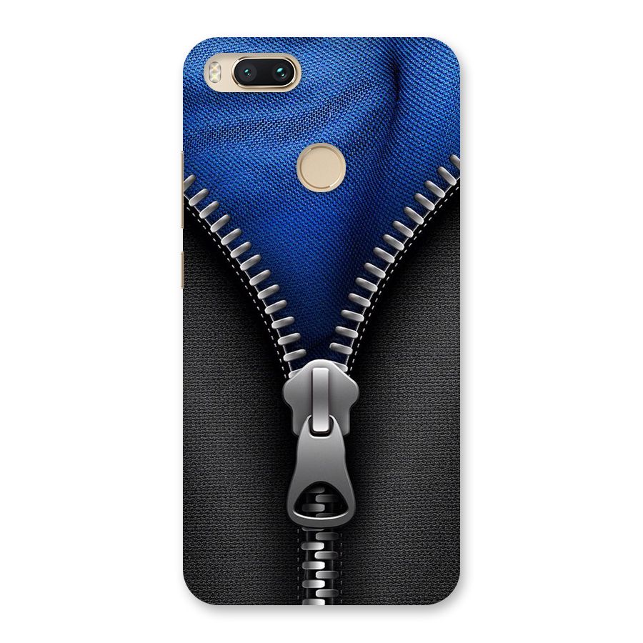 Blue Zipper Back Case for Mi A1