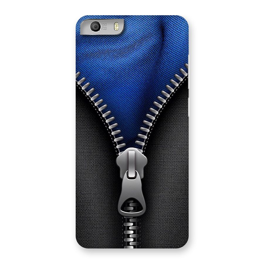 Blue Zipper Back Case for Micromax Canvas Knight 2