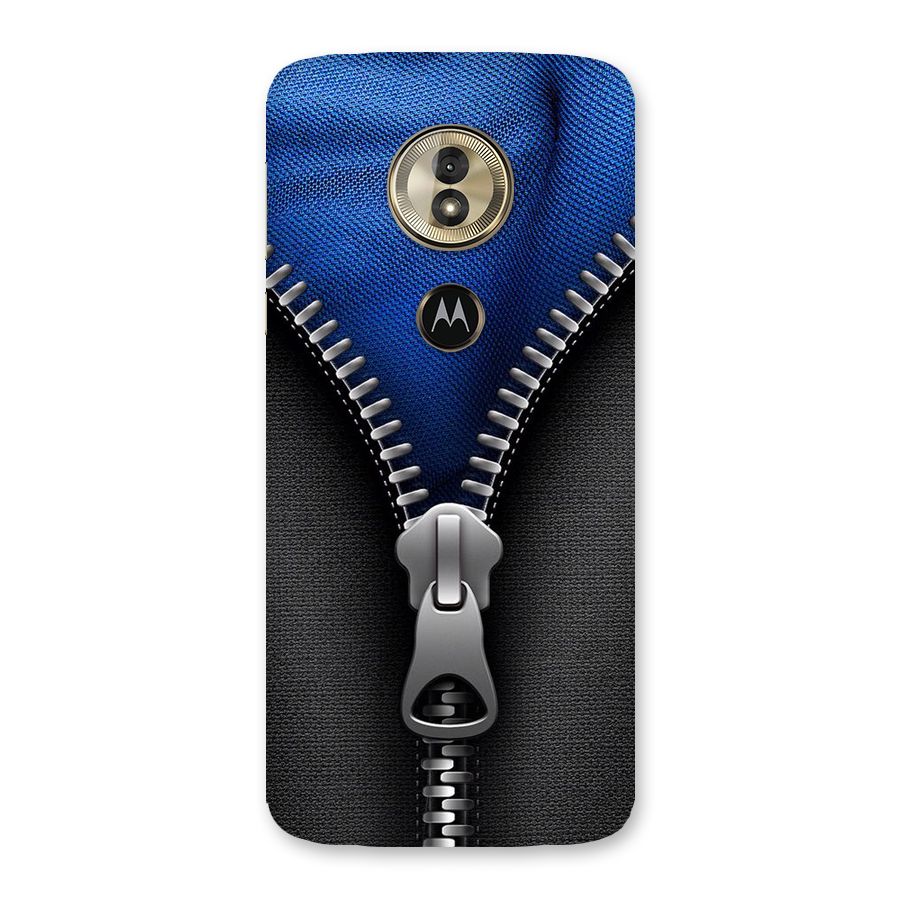 Blue Zipper Back Case for Moto G6 Play
