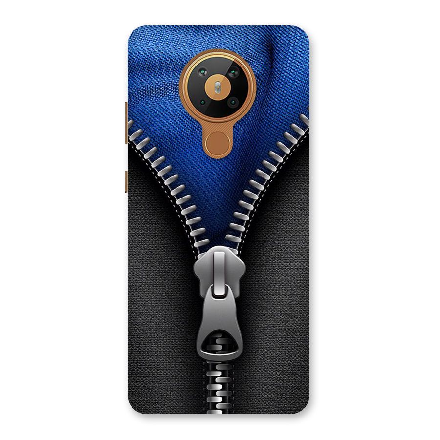 Blue Zipper Back Case for Nokia 5.3