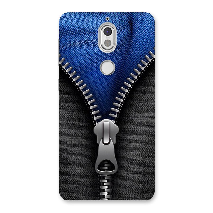 Blue Zipper Back Case for Nokia 7
