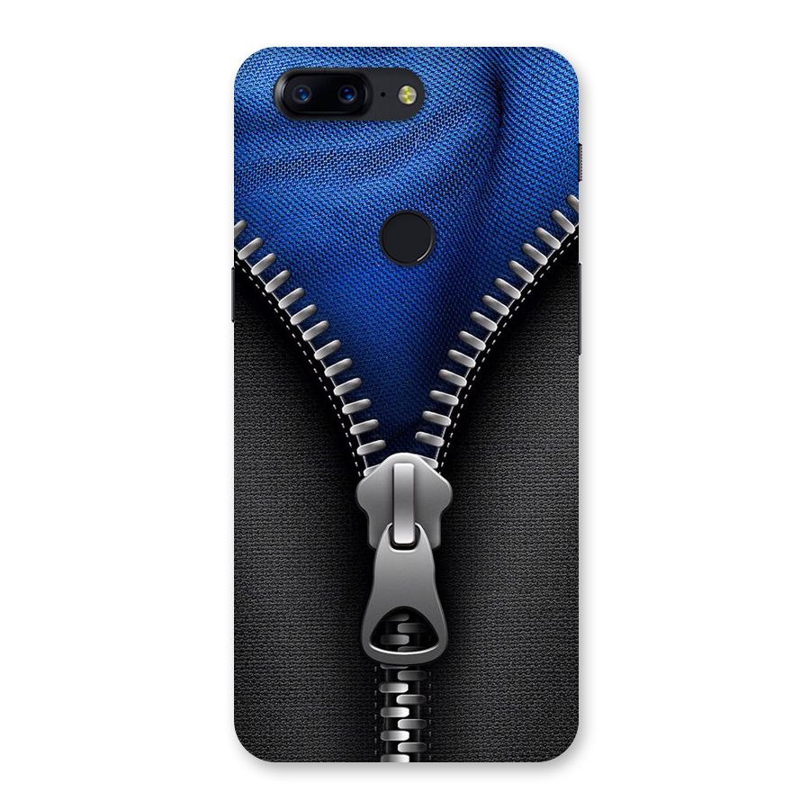 Blue Zipper Back Case for OnePlus 5T