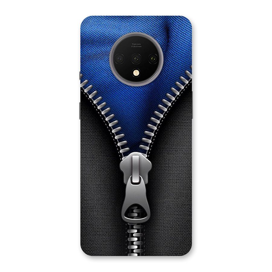 Blue Zipper Back Case for OnePlus 7T