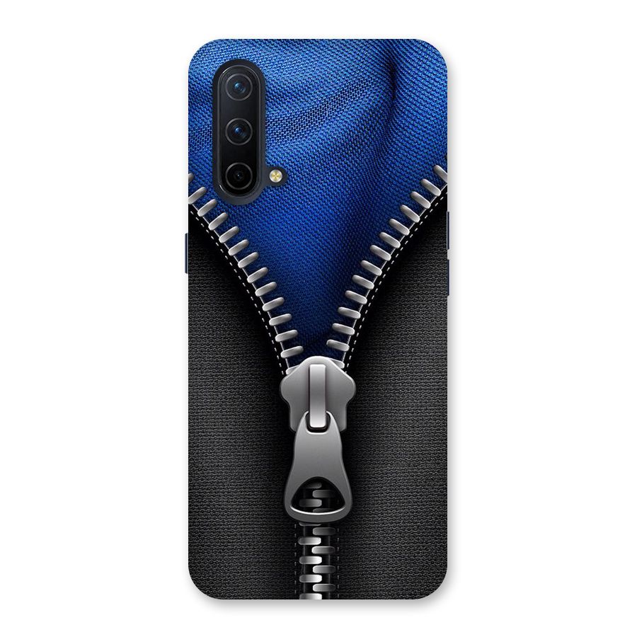 Blue Zipper Back Case for OnePlus Nord CE 5G
